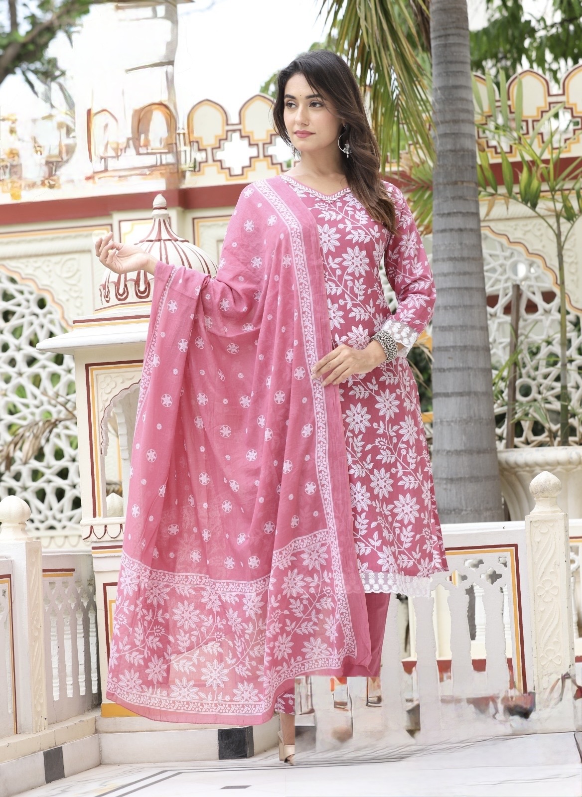 Cotton 3 pcs set - Pink 